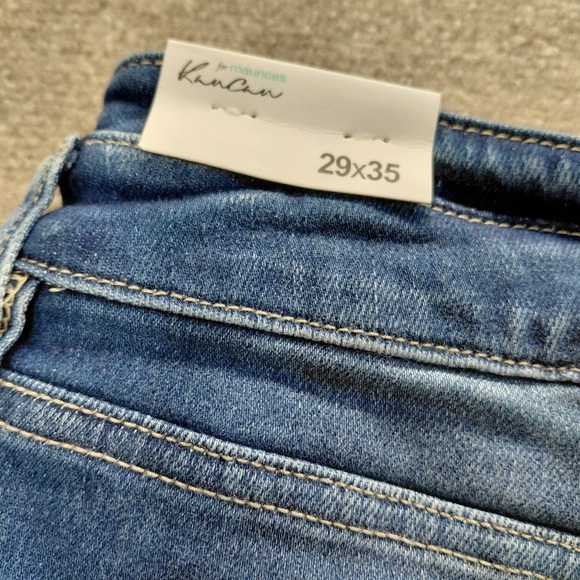 KanCan Jeans Women 29 Flare Button Fly High Rise Medium Wash Stretch Denim 29x34 - Picture 13 of 16